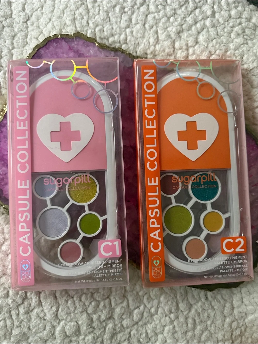 Capsule Collection Eyeshadow Palette - Pink (C1) and Orange (C2) Options NEW